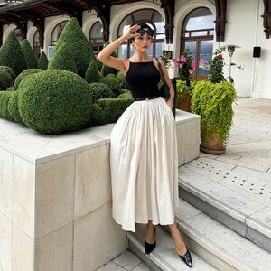 ZARA RUFFLY WAIST SKIRT ZW COLLECTION